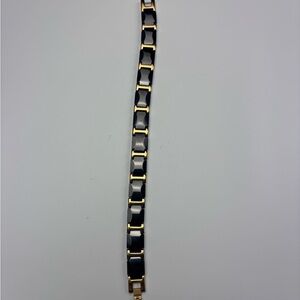 Men’s Gold and Black Chain Bracelet